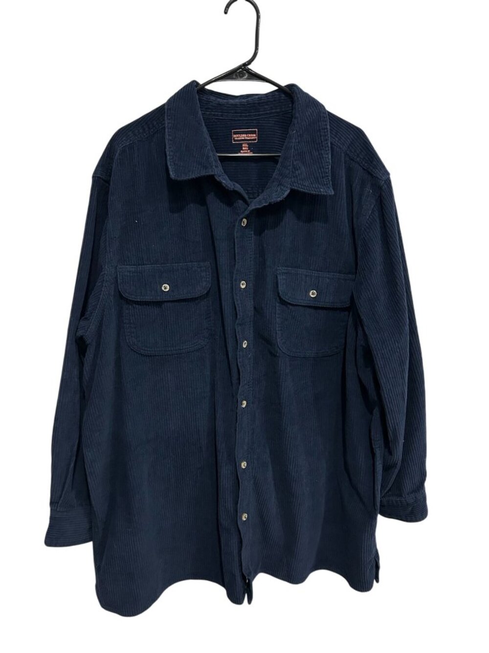 Boulder Creek 3XL Navy Corduroy Button Up Long Sleeve Shirt Rusticcore Heritage